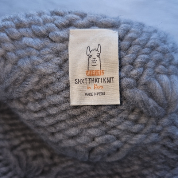 Sh*t That I Knit The Motley Merino Wool Beanie - Picture 4 of 7